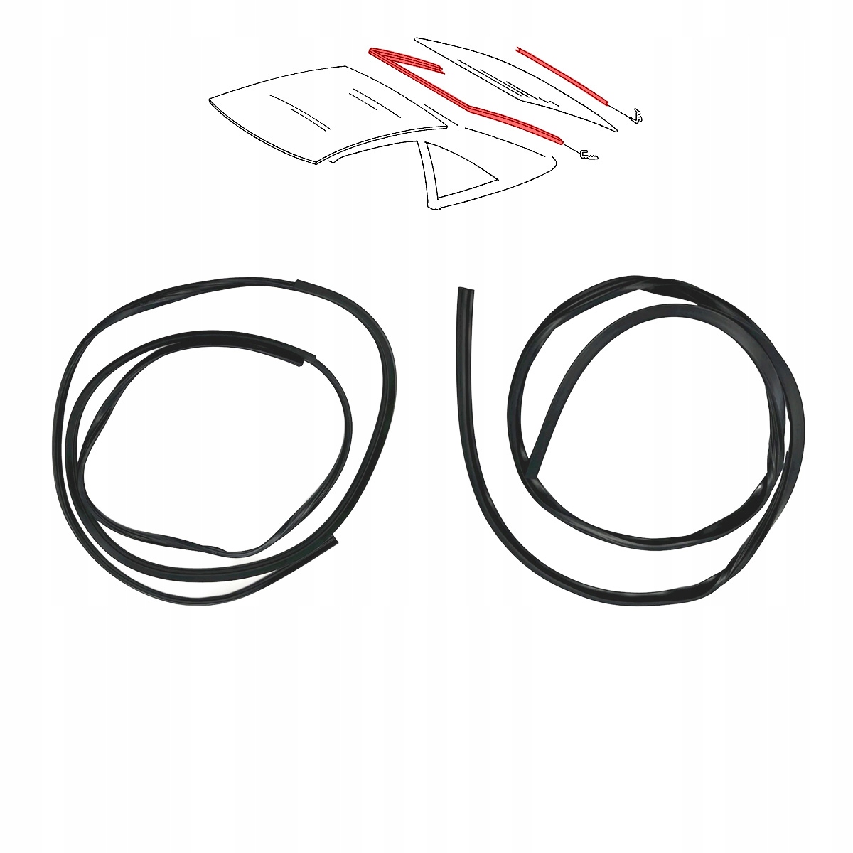 CFS.MB129.14008 - Ущільнення Заднього Скла Хардтоп Mercedes R129