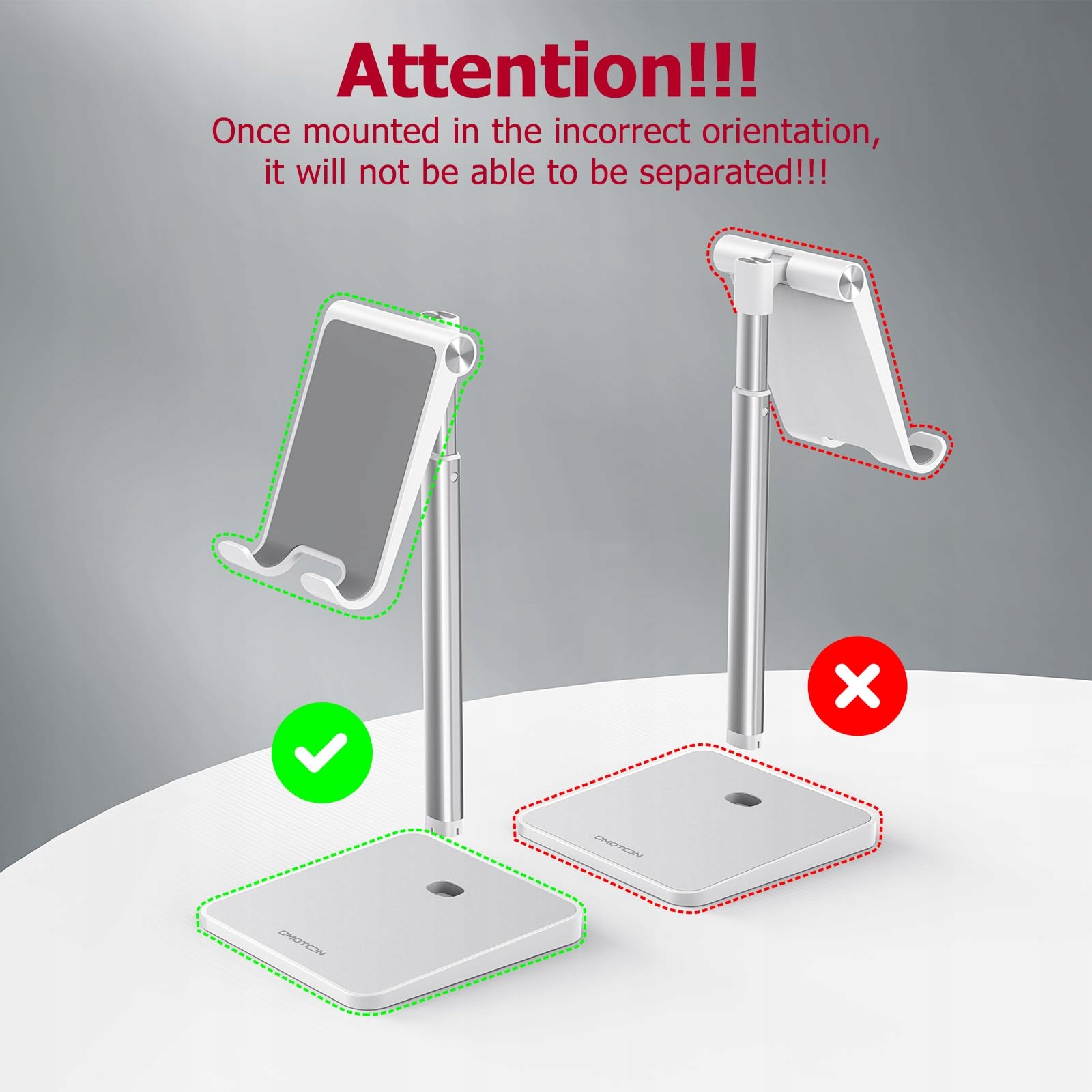 OMOTON Stojak Na Telefon Regulowany Kompatybilny Z iPhone i Smartfonami — miniatura 2