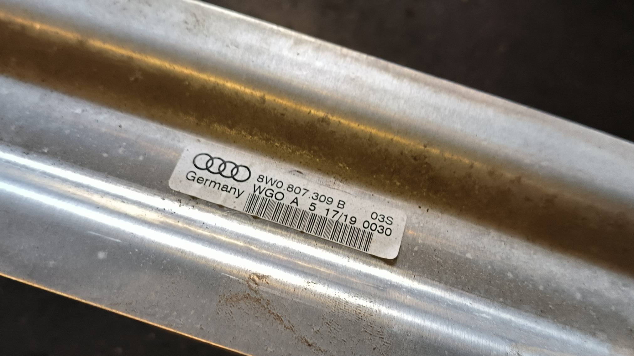 bumper support rear part 8W0807309B AUDI A4 B9