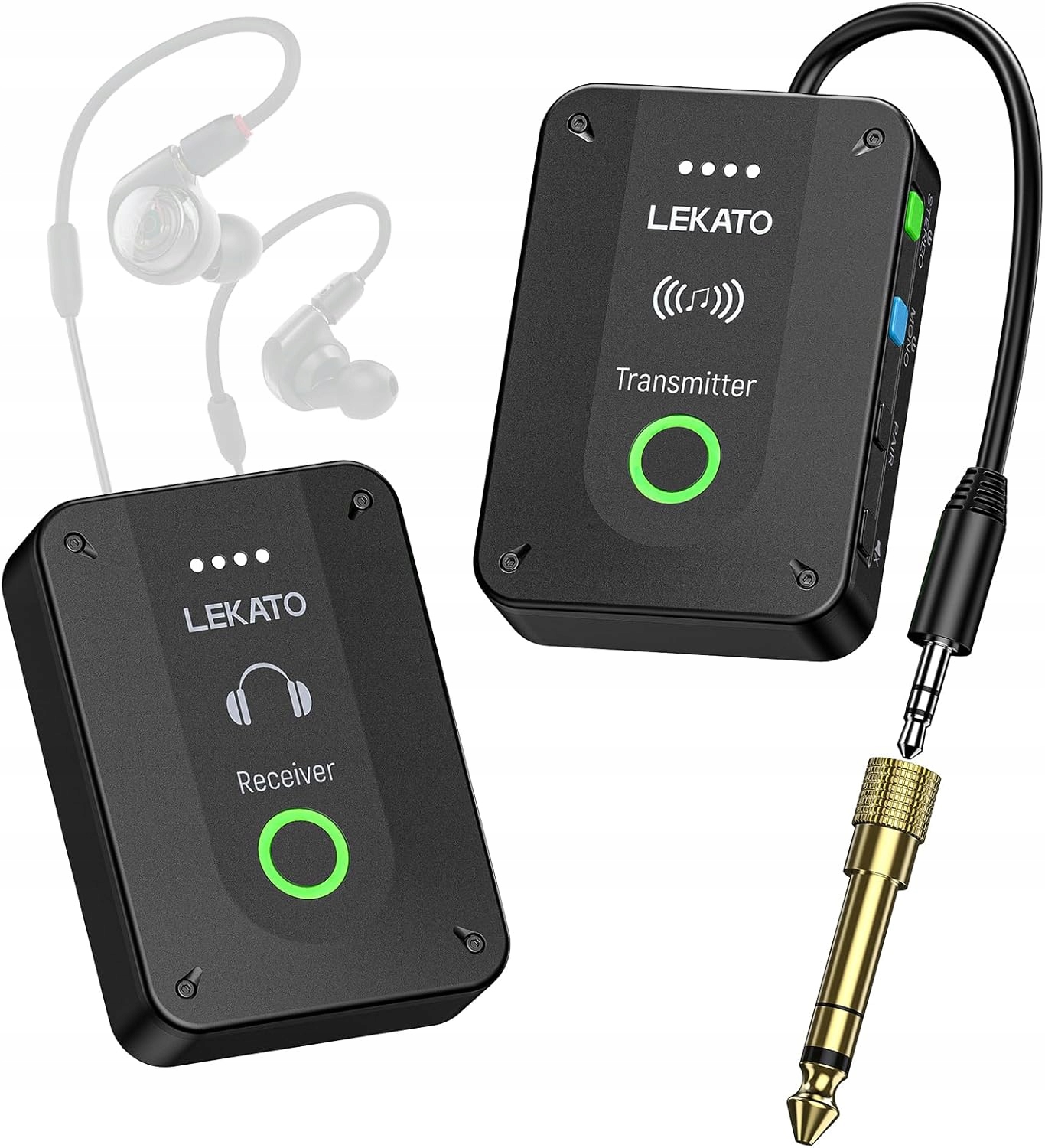 Lekato MS-02 Iem Bezdrátový ušní systém Mono/Stereo 2.4G