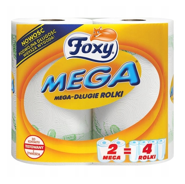 

Ręcznik Kuchenny Foxy 2 Rolki Mega Długi Chłonny