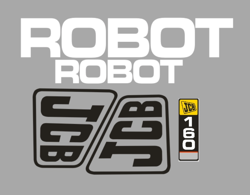 Samolepky s lepením Jcb Robot 160