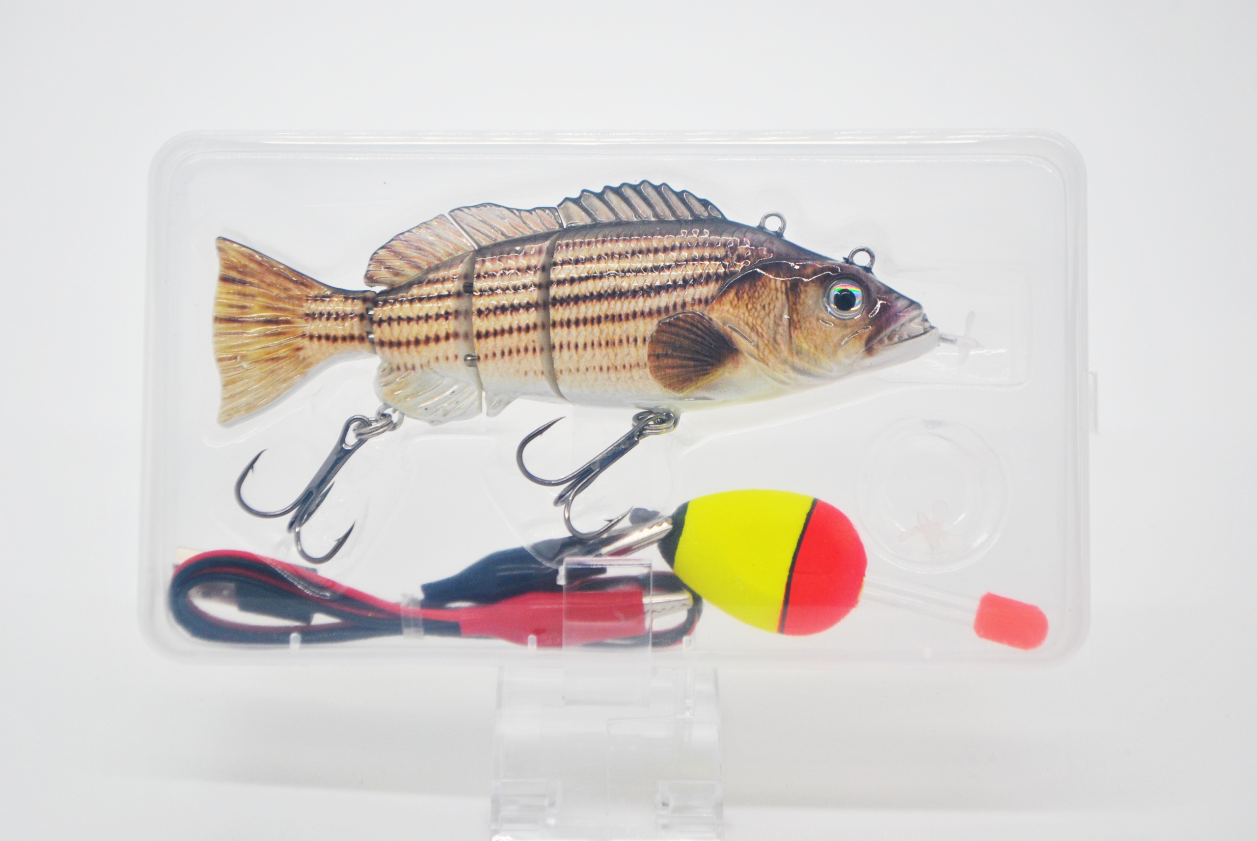 ELEKTRYCZNY ŻYWIEC PRZYNĘTA WĘDKARSKA SZCZUPAK 03 Cechy dodatkowe łamany