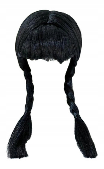 PERUKA WŁOSY WEDNESDAY ADDAMS Marka Hopki
