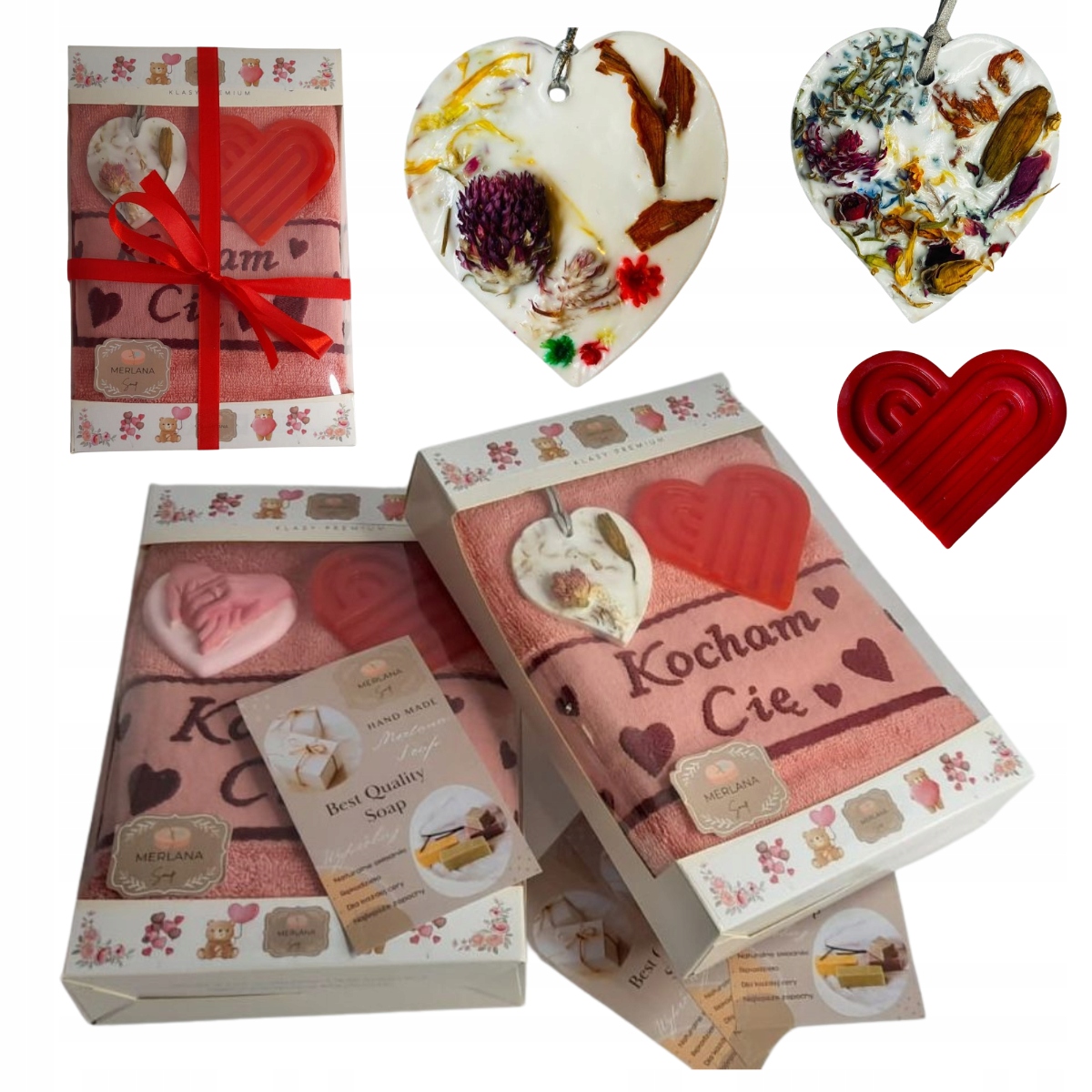 KOSZ BOX ZESTAW PREZENTOWY PREZENT RĘCZNIK MYDŁO UPOMINEK NA WIELKANOC