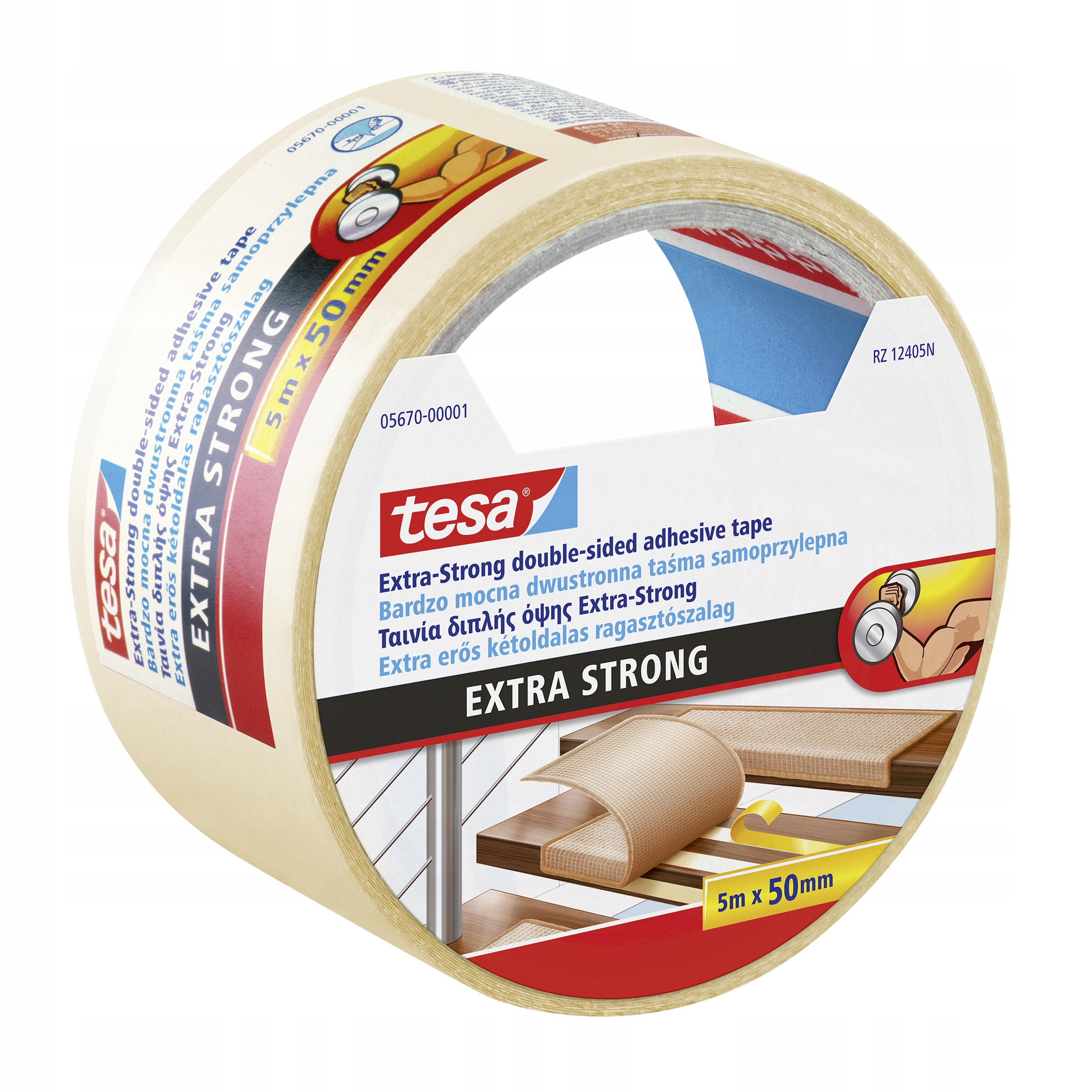 

Tesa 05670 Dwustronna taśma do wykładzin Mocna 5m