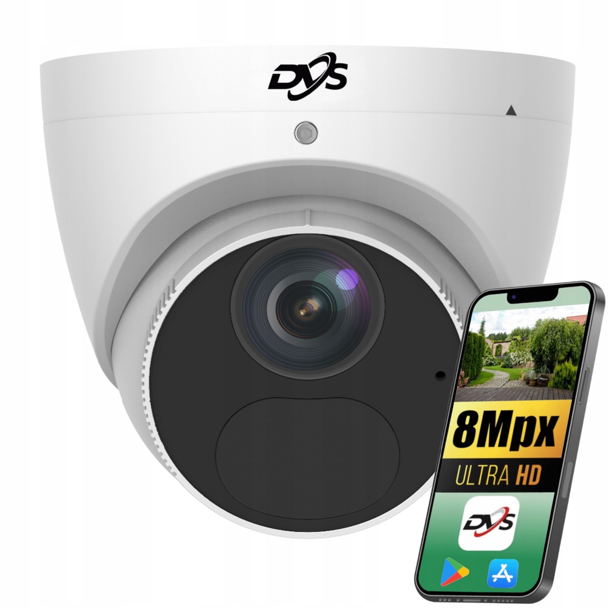 Vonkajšia Ip kupolová monitorovacia kamera PoE 8Mpx 4K Ultra Hd Onvif