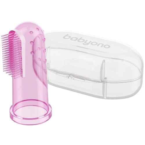 SZCZOTECZKA DLA NIEMOWLĄT NAKŁADKA NA PALEC W ETUI Stan opakowania oryginalne