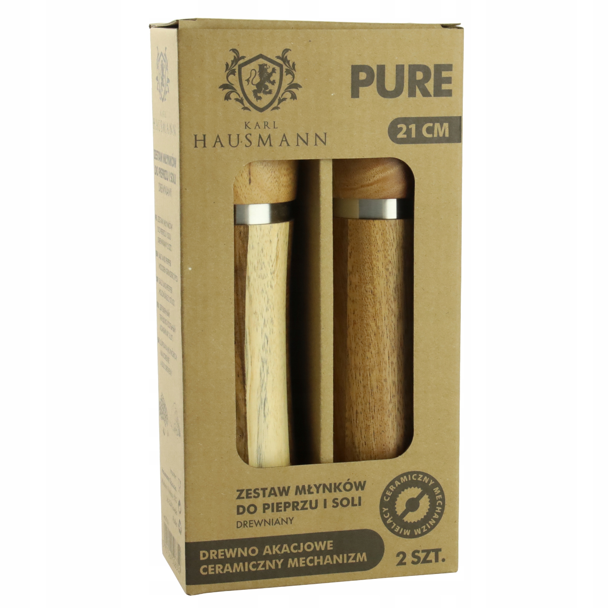 ZESTAW RĘCZNYCH MŁYNKÓW DO MIELENIA SOLI PIEPRZU PRZYPRAW DREWNIANE