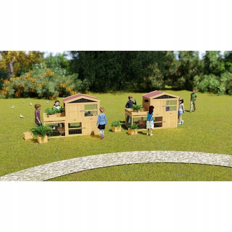 CLASSIC WORLD EDU Dom dla Zwierząt Klatka Kurnik + Wiek dziecka 3 lata +