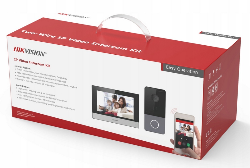 Ip videotelefonní sada DS-KIS603-P Hikvision, Wifi, sada