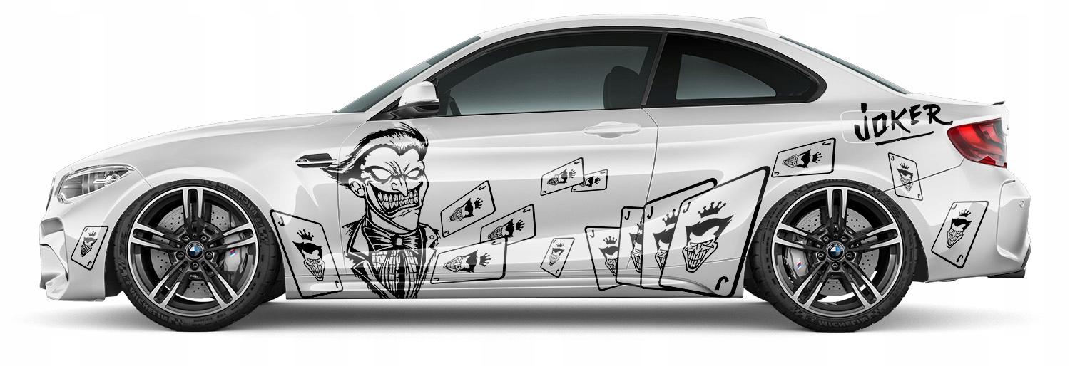 NAKLEJKI na Auto MOTYW HA HA HA KARTY 94 x 330cm Producent code MG1279