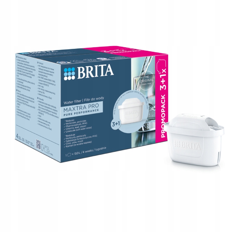 Filtrační vložka na vodu Brita Maxtra Pro Pure Performance 3+1 ks do konvice