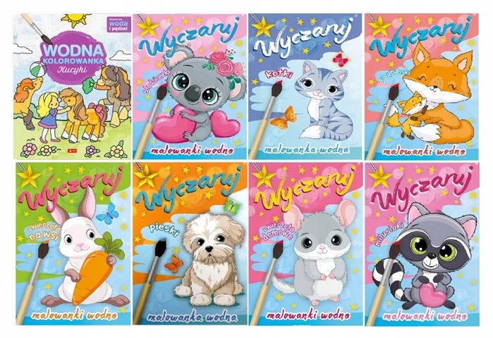 Pakiet Kolorowanki Malowanki wodne dla dziewczynek