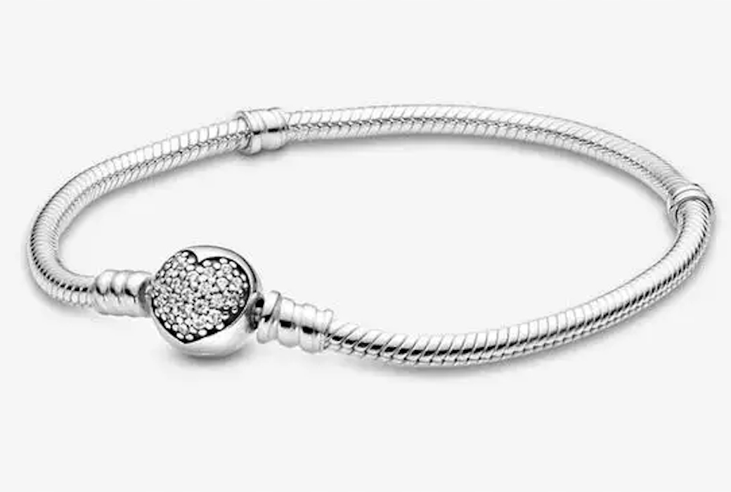 Modulární náramek na přívěsky, beadsy S925, 19 cm
