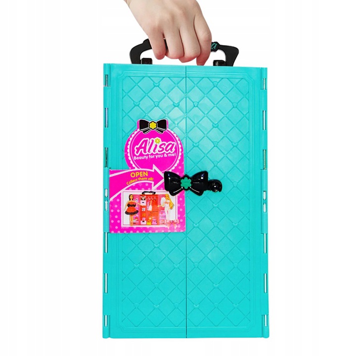 SZAFA GARDEROBA NA UBRANIA DLA LALEK WALIZKA EAN (GTIN) 5901271163140