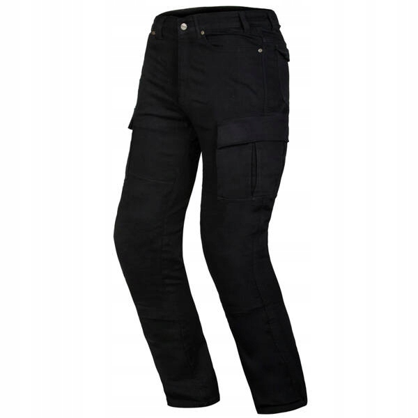 Motocyklové nohavice Jeans Ozone Shadow II Black s chráničmi kevalr 30
