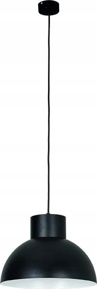 Závesná lampa čierna biela kovová nad ostrovný stôl Ø 33 cm Works Nowodvorski