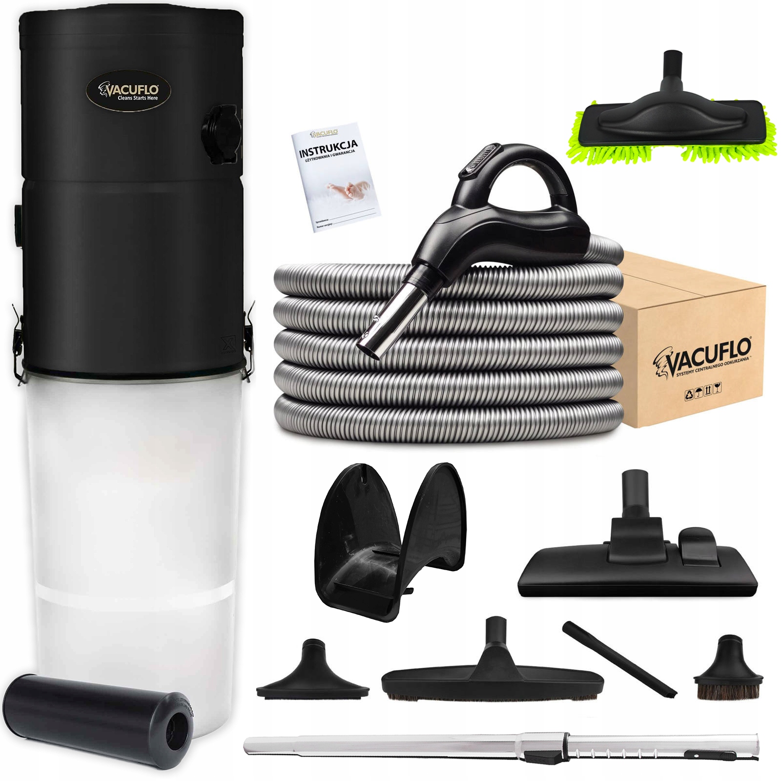 Odkurzacz Centralny Vacuflo FC670X Pro Zestaw Silver