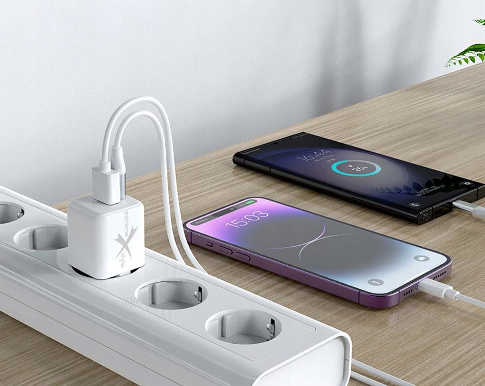 Ładowarka sieciowa USB-C Typ-C +USB eXtremestyle GaN evo PD3.0 25W PPS QC4 Marka Extremestyle