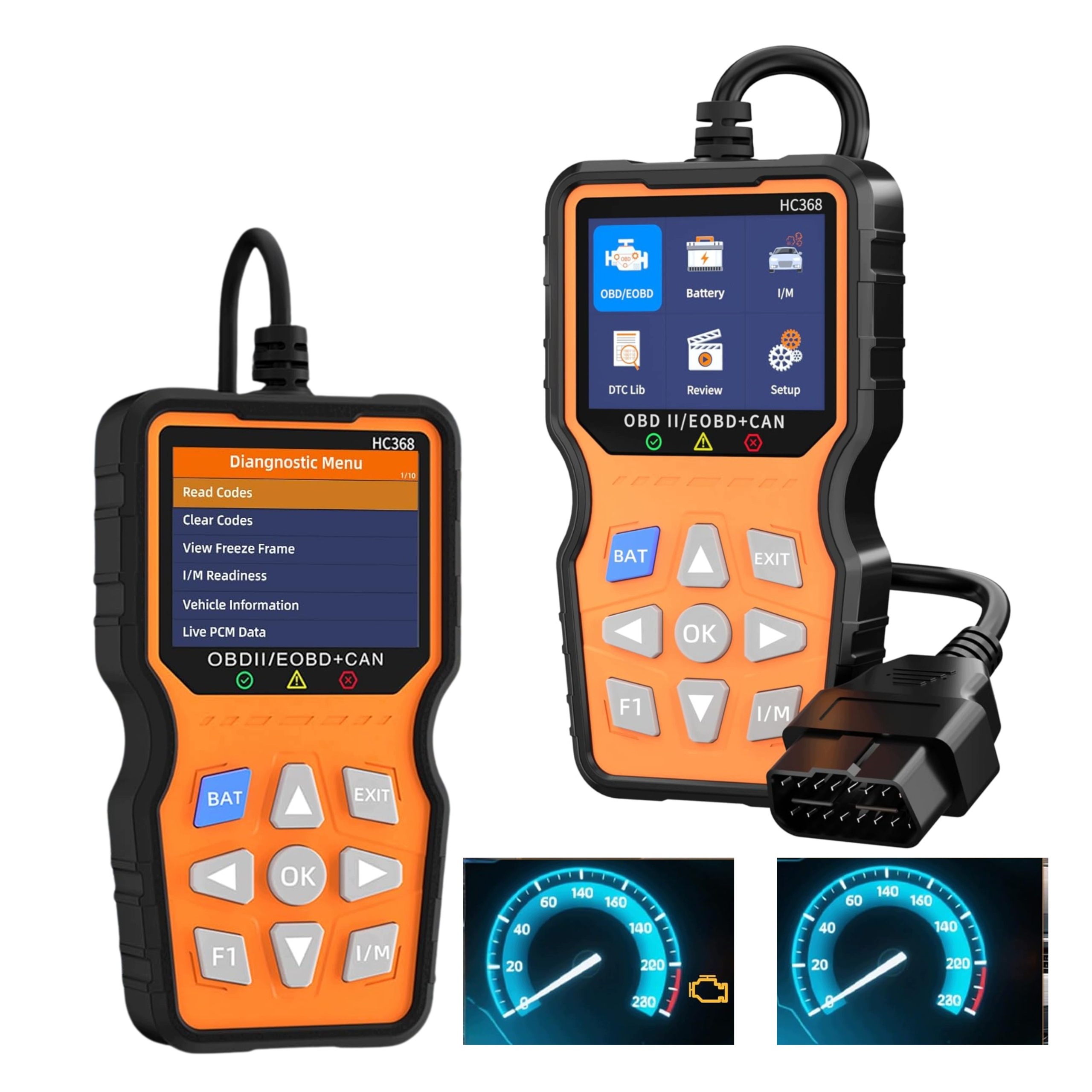 Diagnostika automobilová , čtečka chyb OBD2 skeneru, tester baterií Obdii