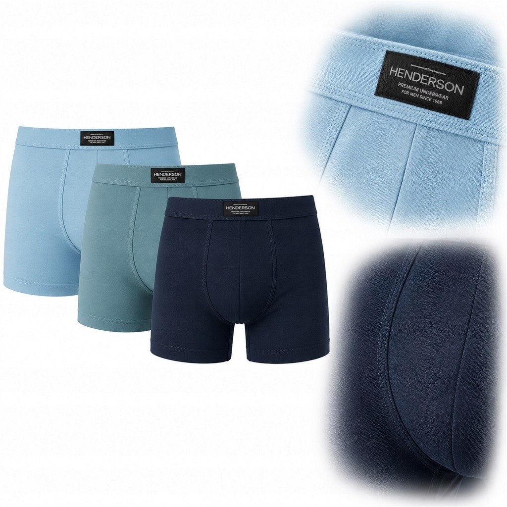 Pánské boxerky s plochými švy 3-balení Henderson Main 42971 L Anrr