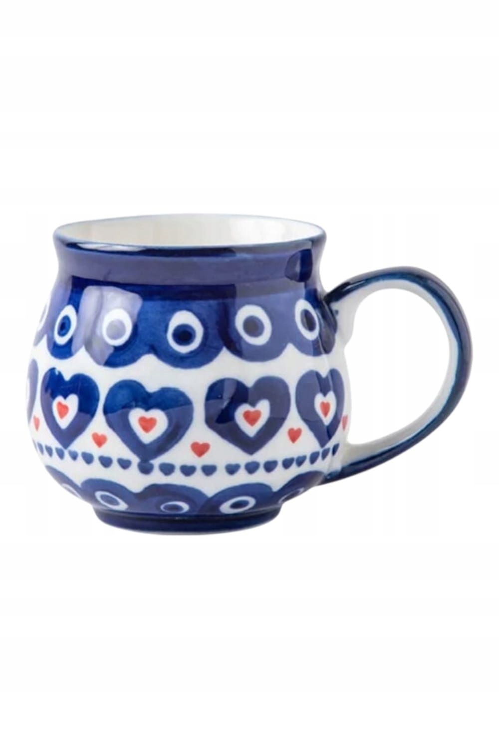 CERAMICZNY KUBEK 375ml CERAMIKA STYL BOLESŁAWIEC DO KAWY DO HERBATY