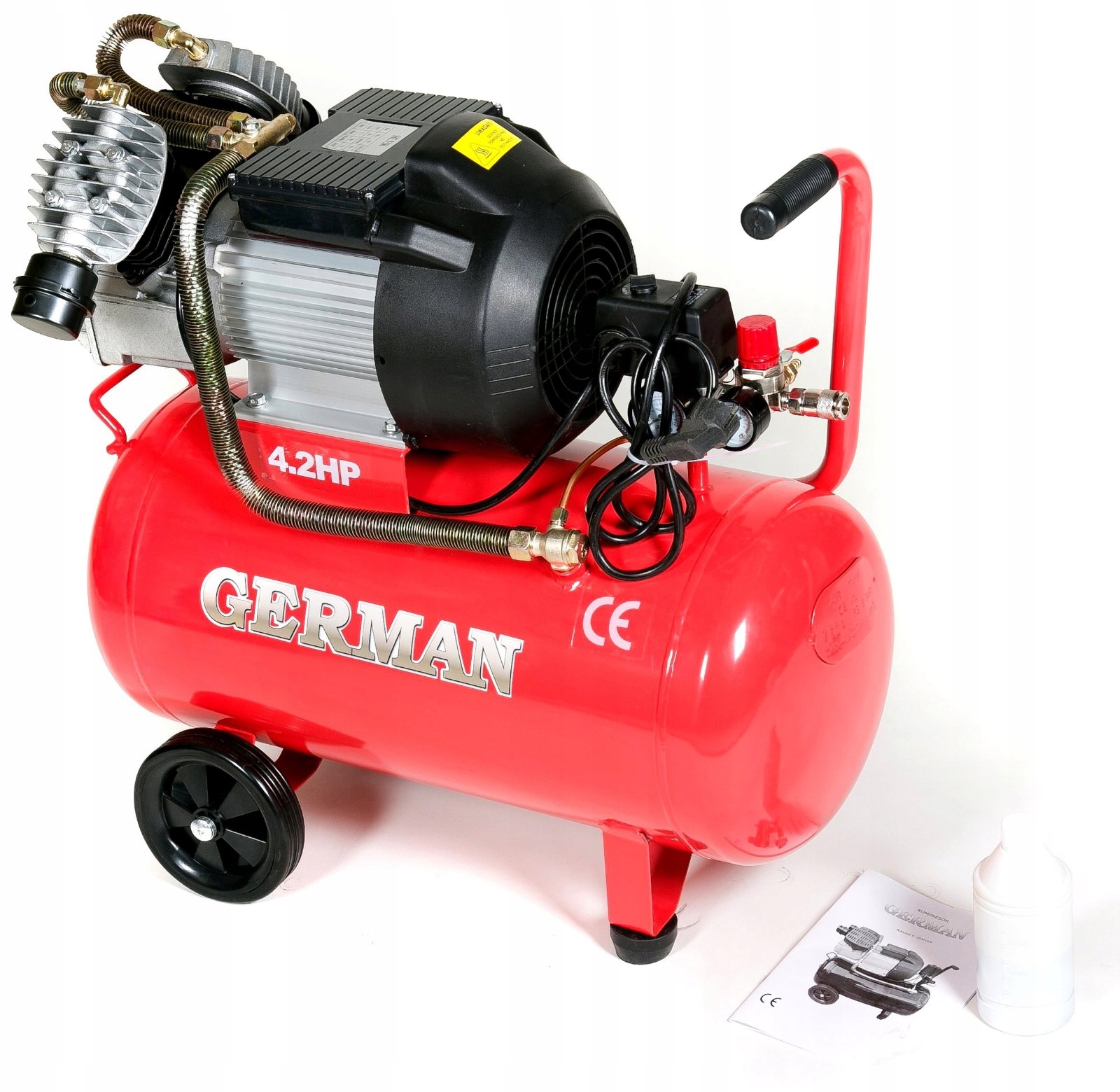 Dvoupístový kompresor German 50L 8BAR 430L/MIN 4KM