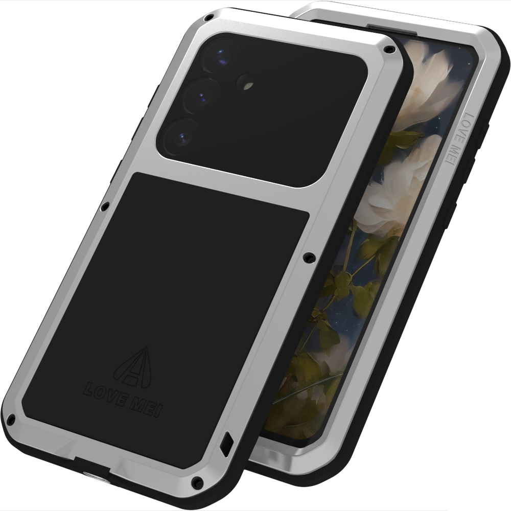Pouzdro Love Mei sklo pro Galaxy S25 Plus, pancéřové pouzdro na telefon