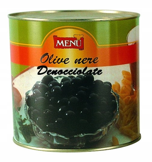 Oliwki czarne drylowane 2,4 kg Menu'