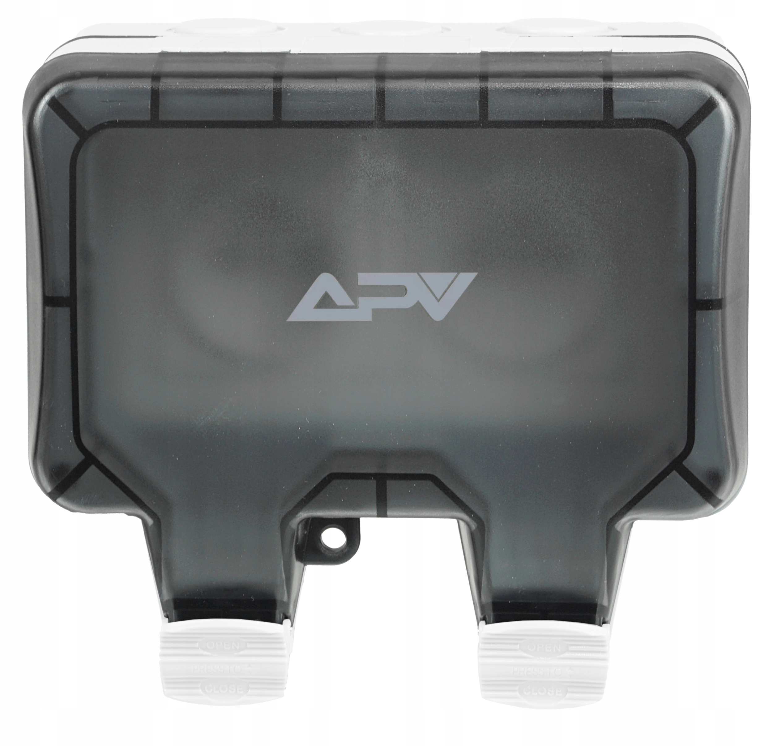 PODWÓJNE GNIAZDO ZEWNĘTRZNE ELEKTRYCZNE OGRODOWE WODOSZCZELNE 230V IP66 Marka Adelid