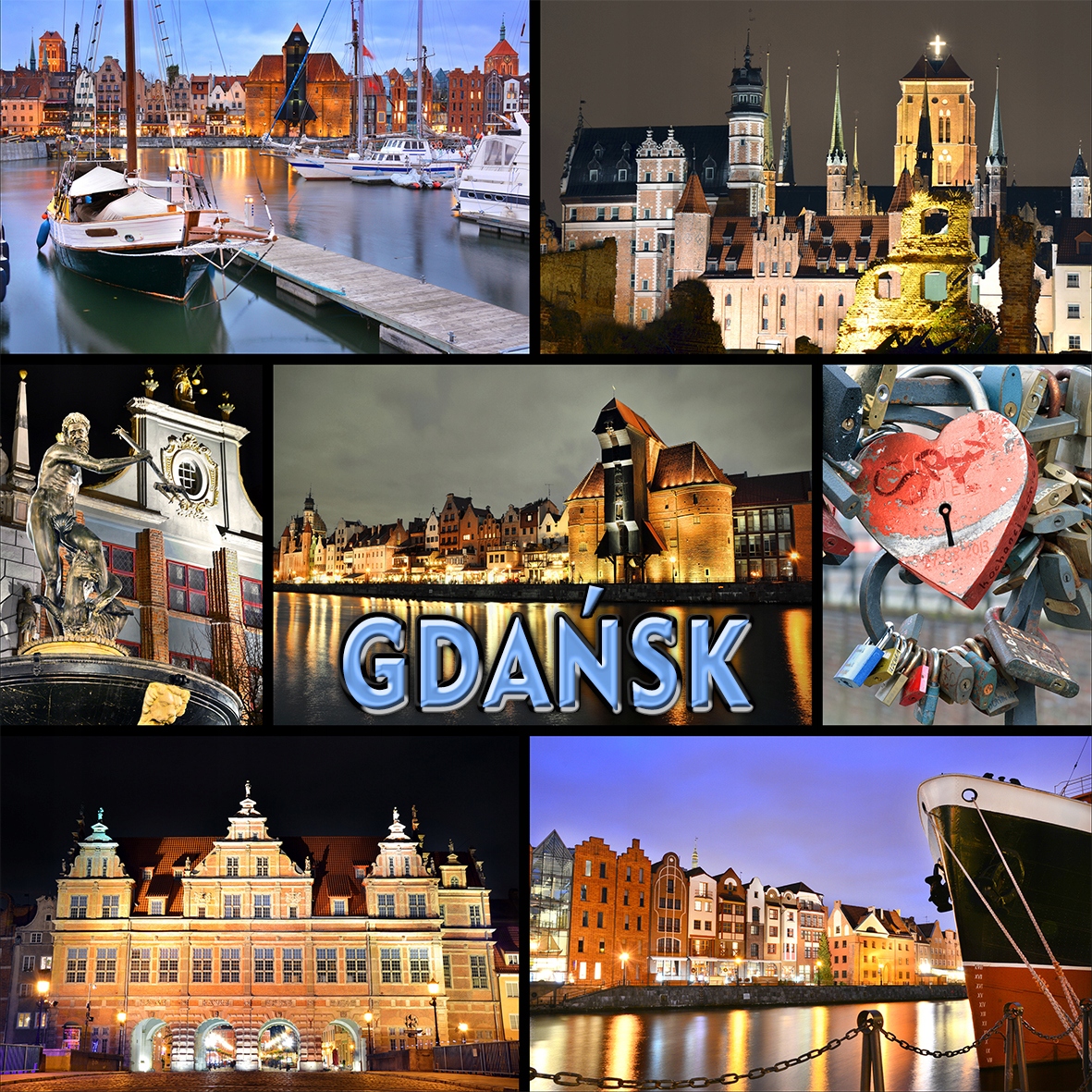 

Magnesy na lodówkę miasta - Gdańsk