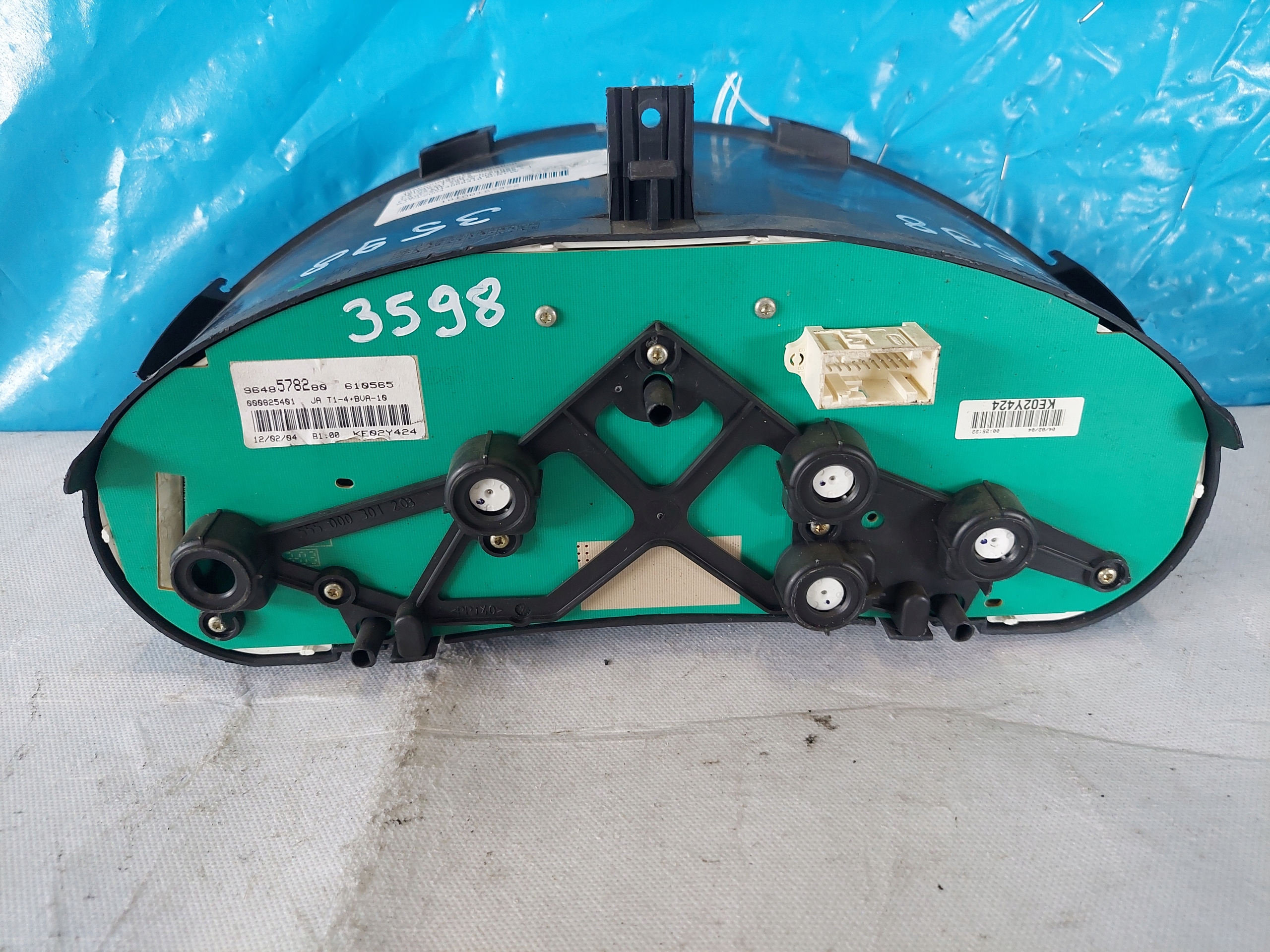dials clock PEUGEOT 206 1.4 B 9648578280