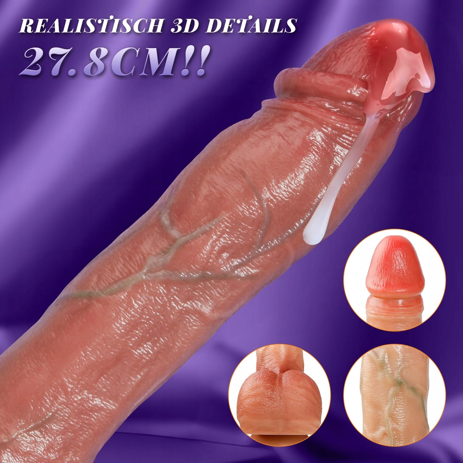 REALISTISCHER Wibrator Dla Kobiet 27cm Dildo Z 7 Funkcjami I 10 Trybami — miniatura 5
