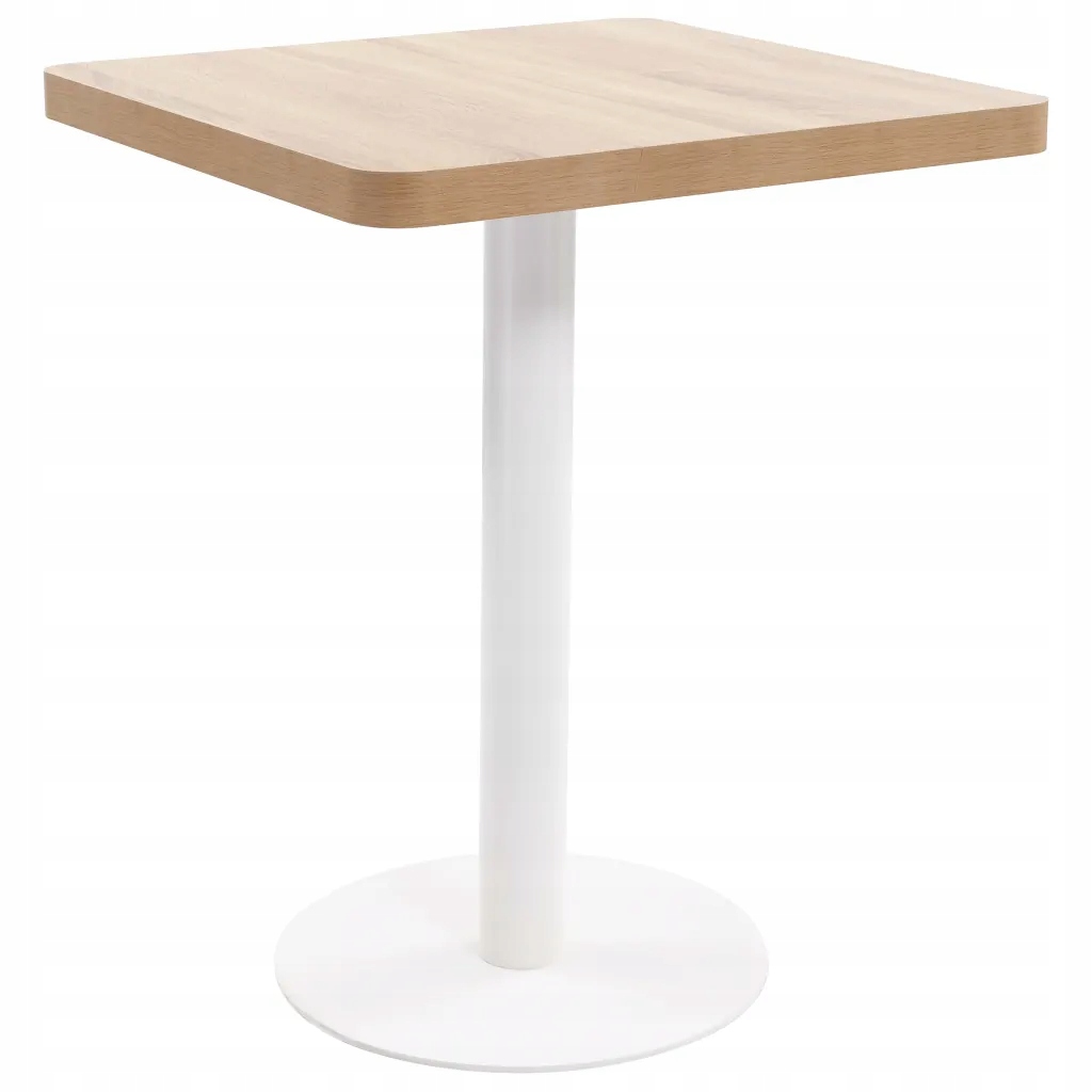 Stolik bistro MDF jasnobrązowy 60x60x75 cm