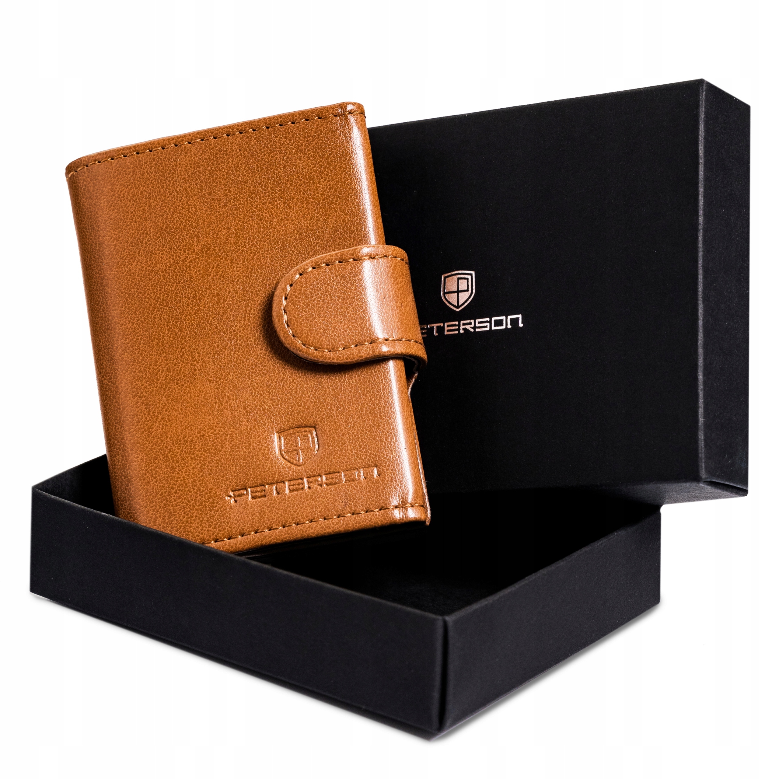 

Peterson skórzany portfel etui card holder Rfid