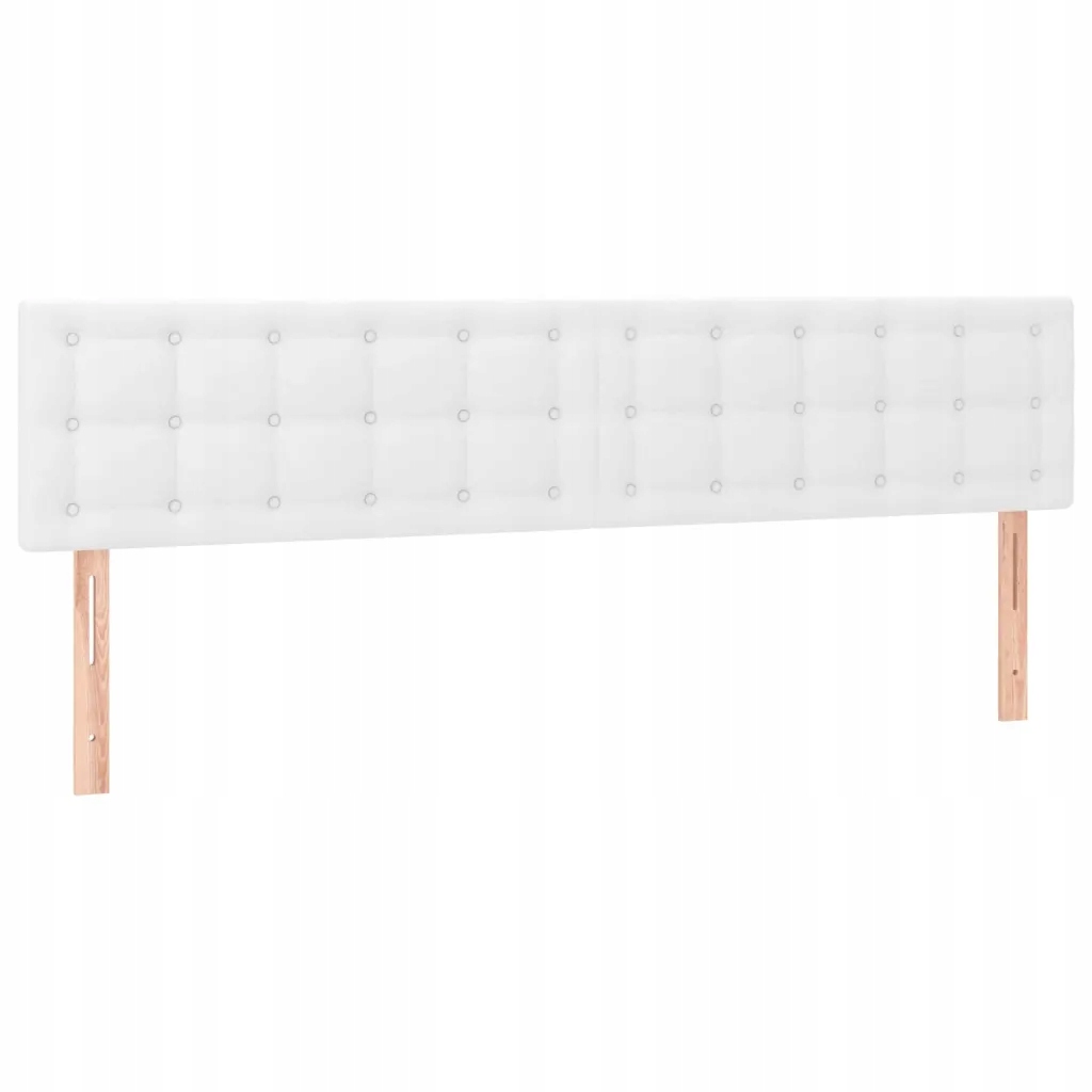 Opěrka hlavy postele bílá 180 x 5 x 78/88 cm, umělá kůže, nastavitelná