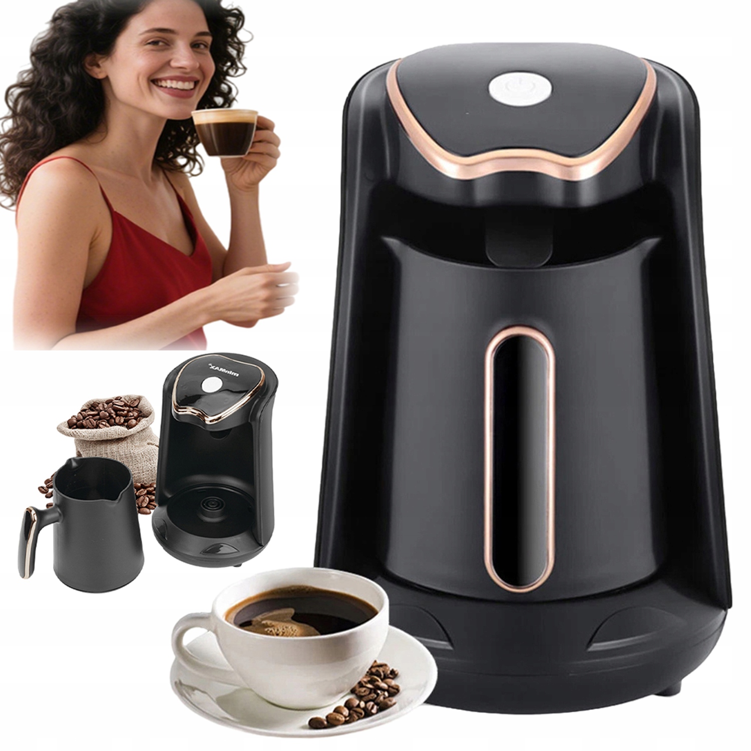 Ekspres Ciągłego Użytku 300Ml Do Kawy Tureckiej Szybkie Parzenie 5Min