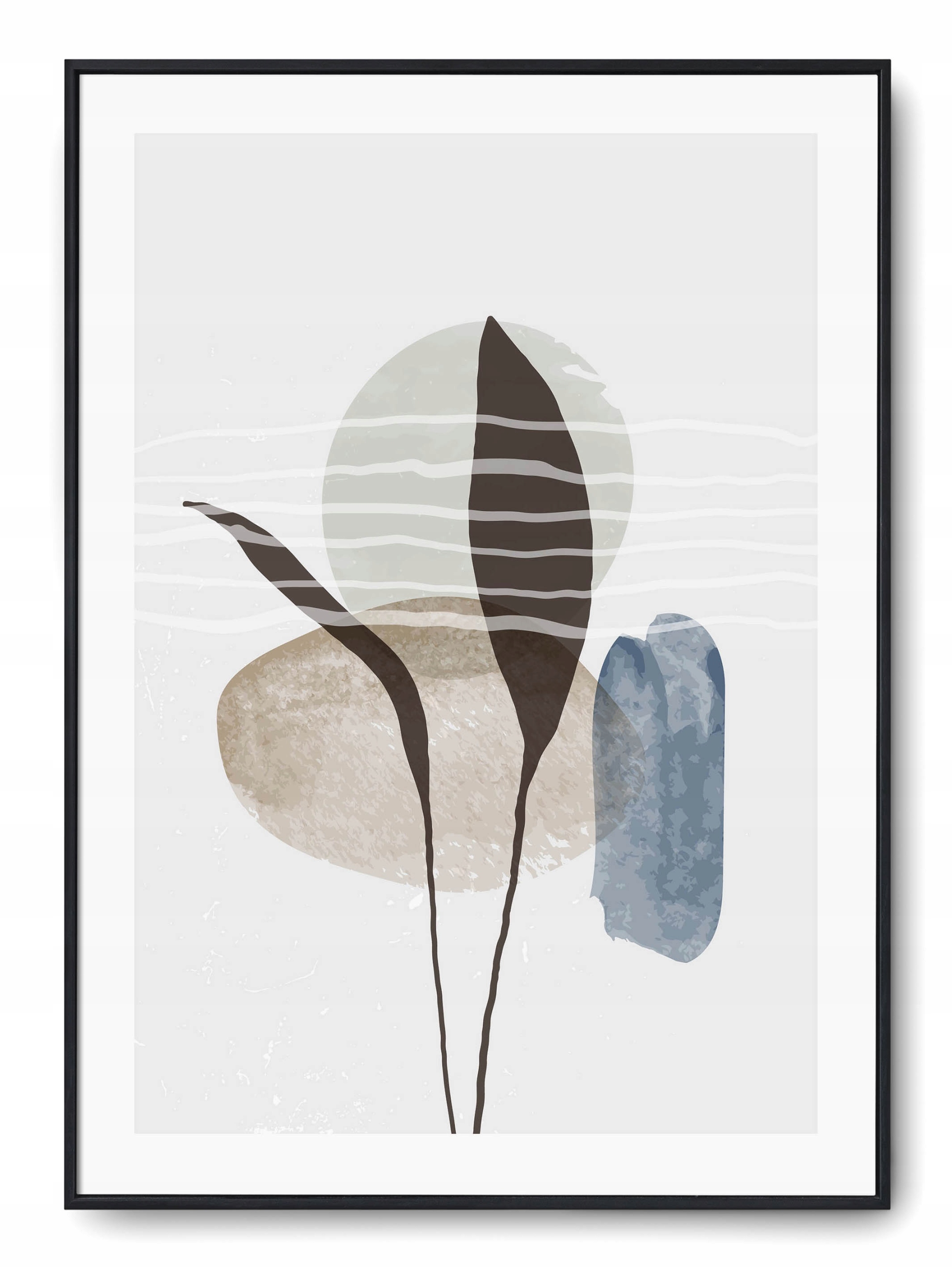 

Plakat r 40x50 cm Grafika Geometria Kwiaty Boho Br