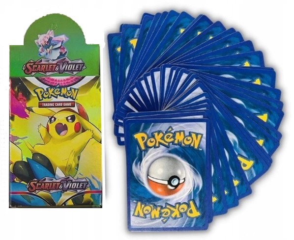 

Pokemon Scarlet Violet Pudełko 30 Kart Gra Karcian