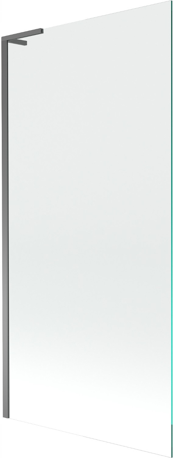 Mexen Next L vanová zástěna 1-křídlová 90 x 150 cm, průhledná, gun metal