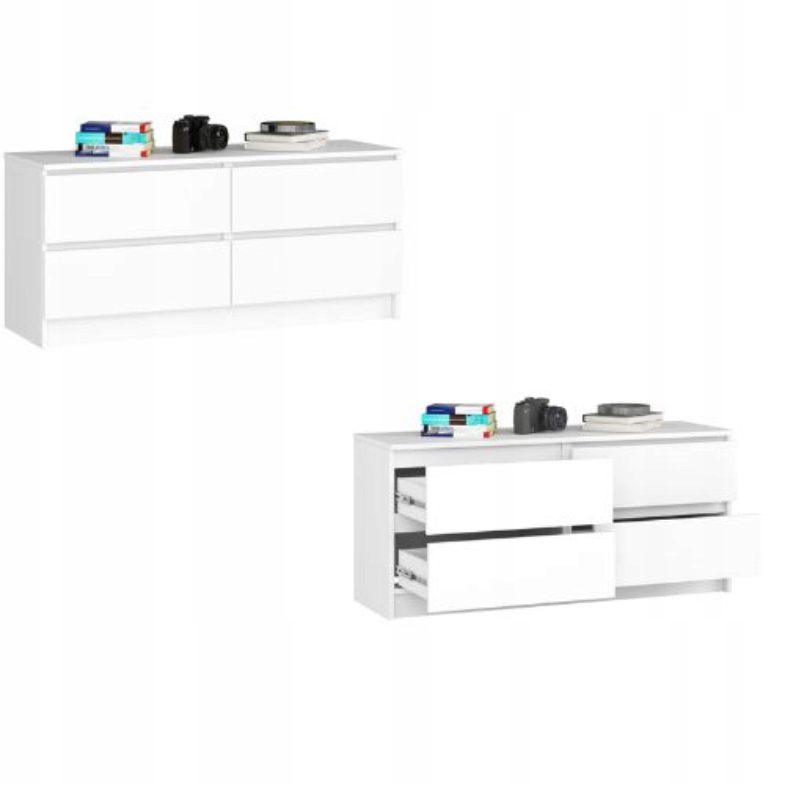 Komoda K120 4SZ Clp Pk Biały