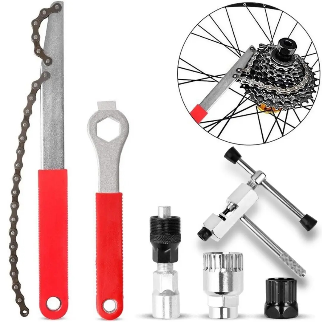 Zestaw Narzędzi Rowerowych Klucze Korby do Roweru Skuwacz Bacik 7 ...