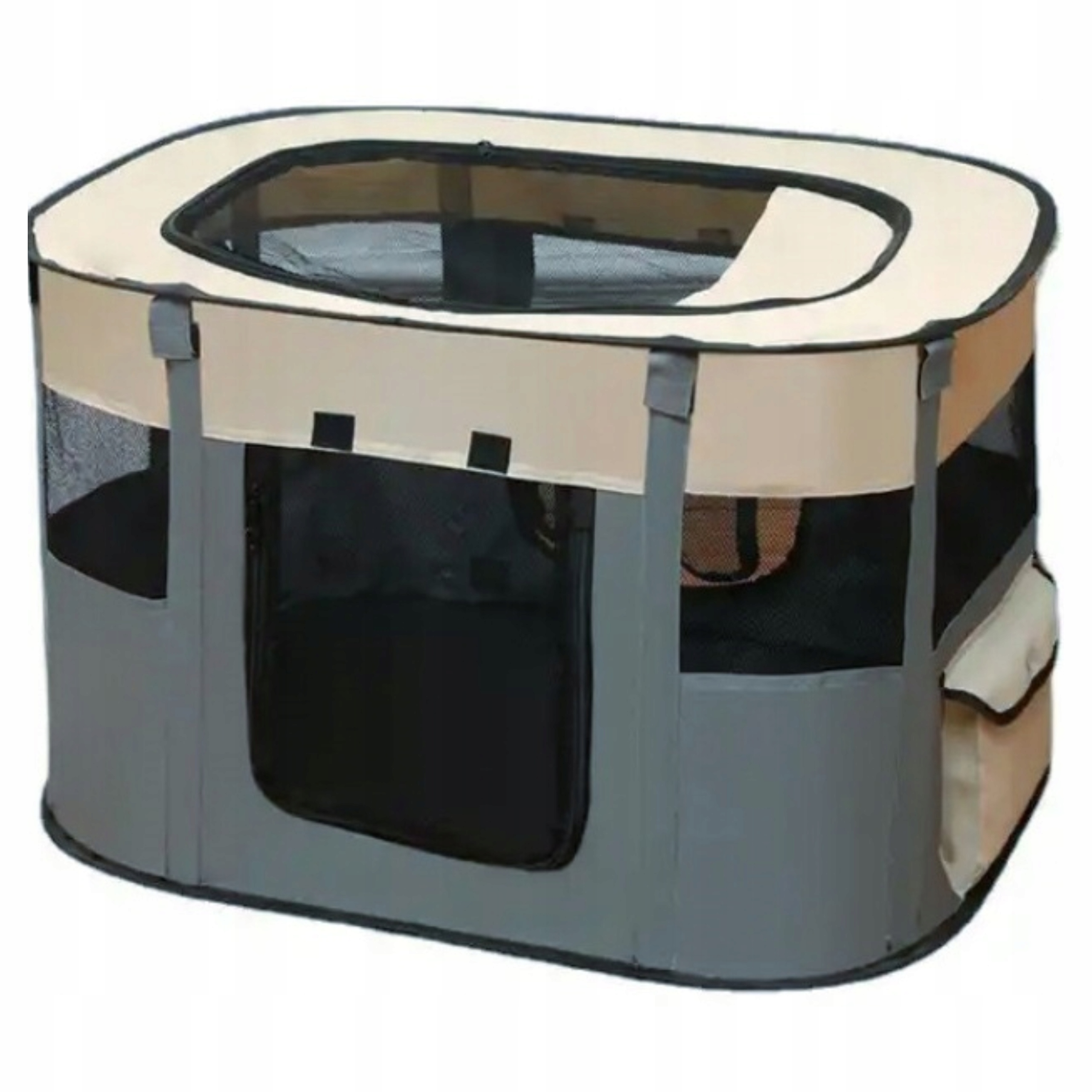 Składany Lekki Kojec Legowisko Klatka Dla Psa Kota 2 Wejścia Rozmiar XL