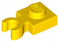 

Lego 4085d plytka 1x1 klip żółty 1 szt N
