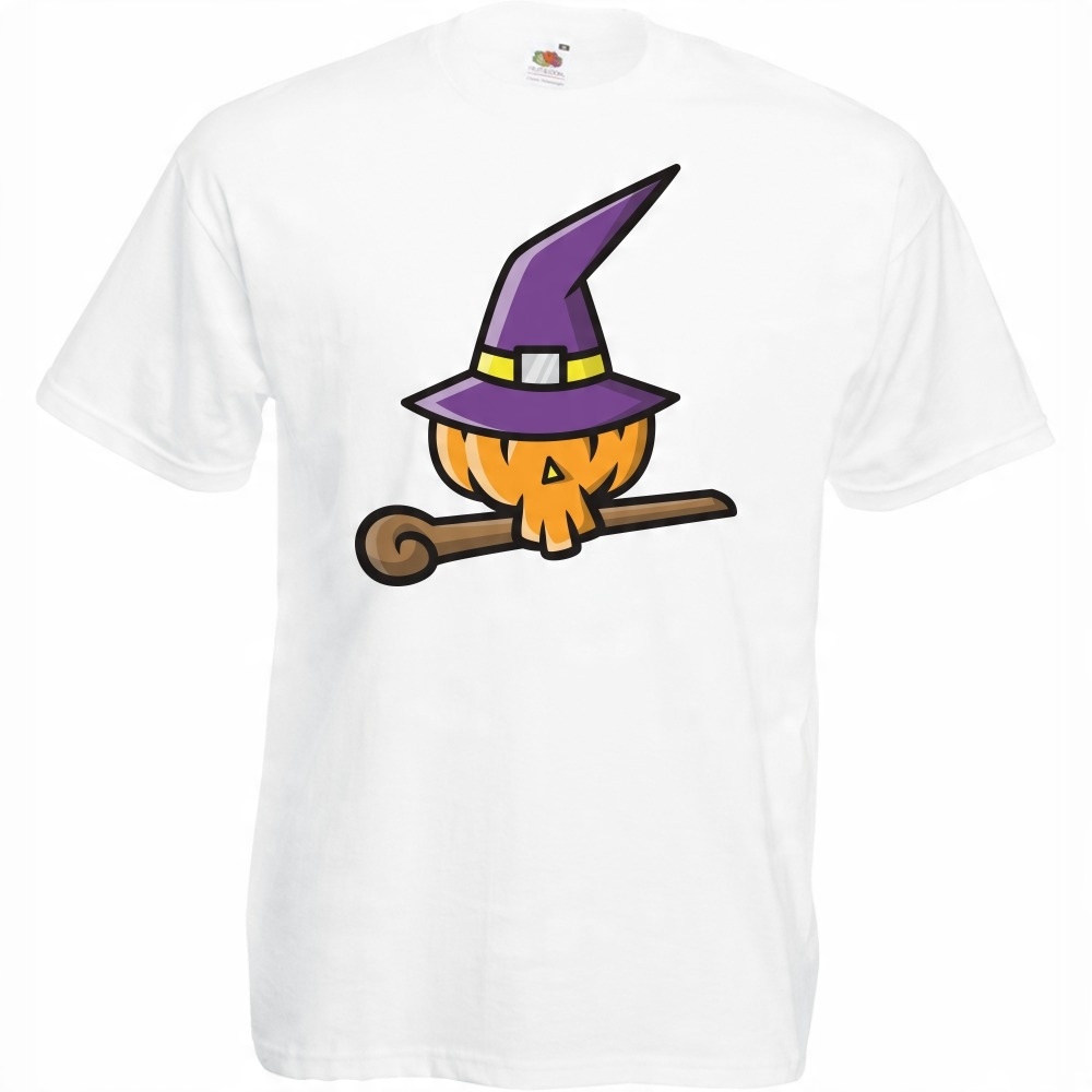 

Koszulka halloween czarownica dynia XL biała