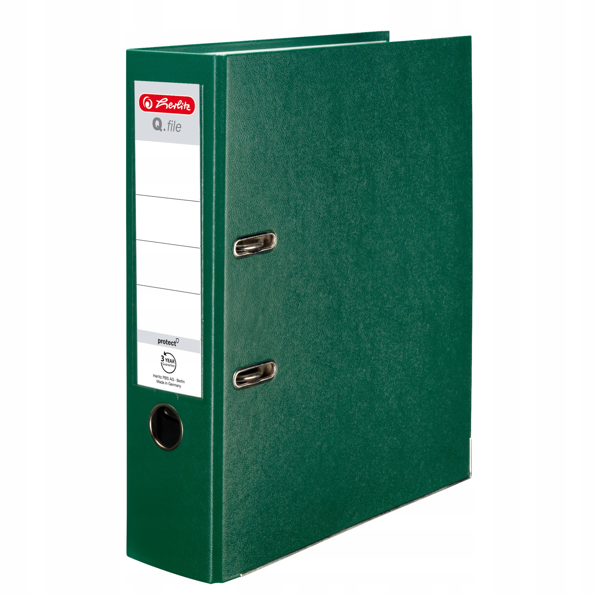 

Segregator A4 8cm 80mm Q.File zielony Herlitz