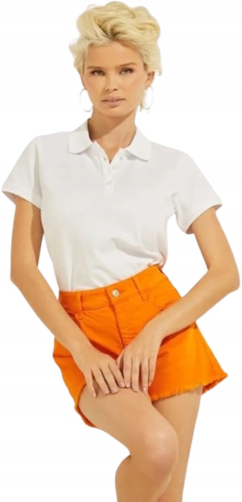 Dámská Guess polokošile Guess bílé barvy s krátkým rukávem, velikost M, velikost Gxc