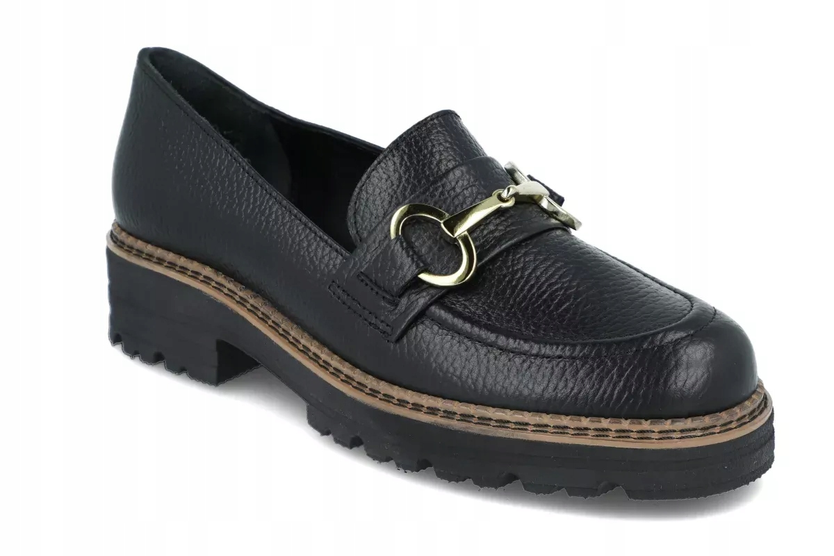 Mokasíny Ryłko E2R17_BV dámské černé kožené vel. 40