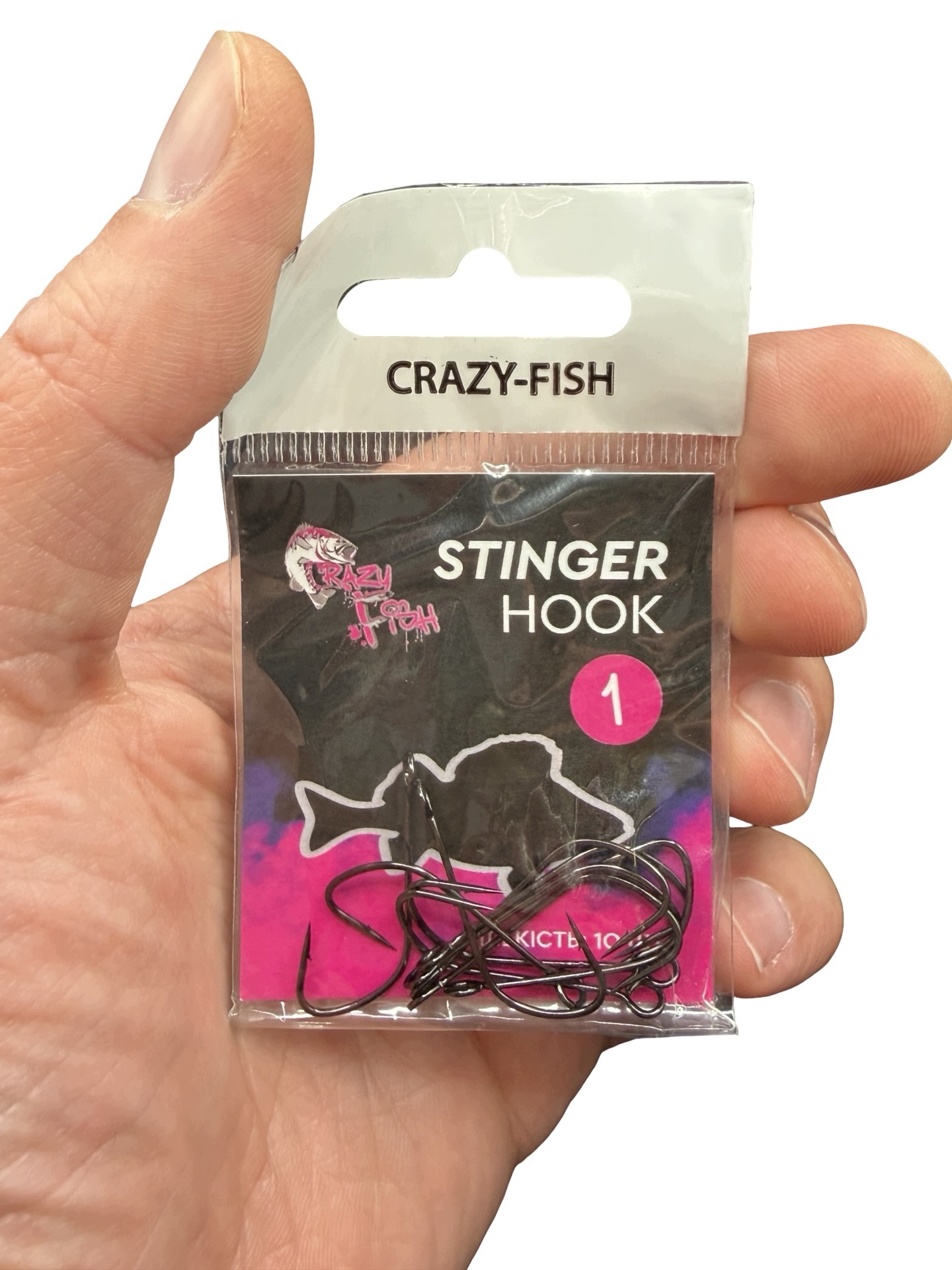 Haki Do Czeburaszki Stinger Hook Crazy Fish #1 10szt